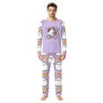 thumbnail image 2 of Family Halloween Pajama Set Long Sleeve Crew Neck, Soft Halloween Family Pajamas with Cute Ghost Candy Print, Adorable Matching Halloween Pajamas Sleepwear, 2 of 4