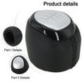 thumbnail image 6 of 6 Speed Manual Gear Shift Knob Chrome Shifter Handball For Saab 9-3 2003-2012 Abs+ Pu Leather Car Gear Shift Knob, 6 of 9