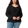 thumbnail image 3 of Ella Moss Womens Ribbed V-Neck Sweater, 3 of 4