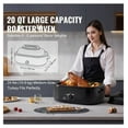 thumbnail image 2 of Electric Roaster Oven 20 QT, Turkey Roaster with Self-Basting Lid, 1450W, Defrost & Warm, Adjustable Temp, Fits Up To 24lbs, Removable Pan & Rack, 2 of 9