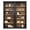 Black, variant on Pemberly Row 8' Tall Wood Bookcase Wall With Ladder Aged Office Bookcases - Gray