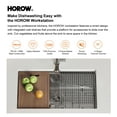thumbnail image 2 of HOROW 30x19 inch Stainless Steel Sink Drop in Kitchen Sink 16G Workstation Topmount Single Bowl, 2 of 11