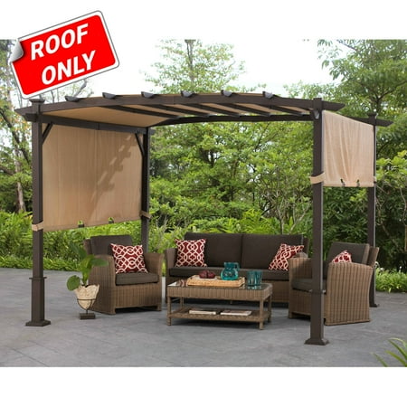 Sunjoy Replacement Canopy For 11"x11" Ranch Pergola, Original Version, Beige