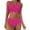 Hot Pink, variant on Women High Waisted Bikini Push Up Two Piece Swimsuits Vintage Swimsuit Two plus Size Bikini for Women Sunflower,Black X-Large