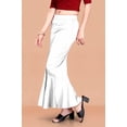 thumbnail image 5 of eloria White Soft Comfy Pleated Saree Silhouette Saree Shapewear Flare Petticoat for Women Lycra Cotton Blended Petticoat Skirts for Women Shape Wear Dress for Saree, 5 of 7