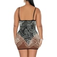 thumbnail image 2 of XINQIHANG Robe Moulante Sexy Élégante pour Femmes avec Strass, Robe de Soirée Longue, 2 of 3