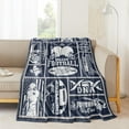 thumbnail image 2 of Denver Football Lover Blanket, Football Fan Style for Boy Gift, Flannel Throw Blanket for Men Travel Sofa Bed Couch 60"x50", 2 of 5