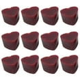 thumbnail image 1 of GUOOL 12 Pcs/Pack Heart Shaped Candle , ,High Concentration ,Handmade Soy Block for Children Candle Making Bees - Red, 1 of 8