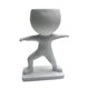 thumbnail image 5 of Estatua de maceta creativa de resina, novedosa escultura de maceta única para mesa, alféizar de ventana, estante, chimenea, decoración del hogar Aptitud física, 5 of 8