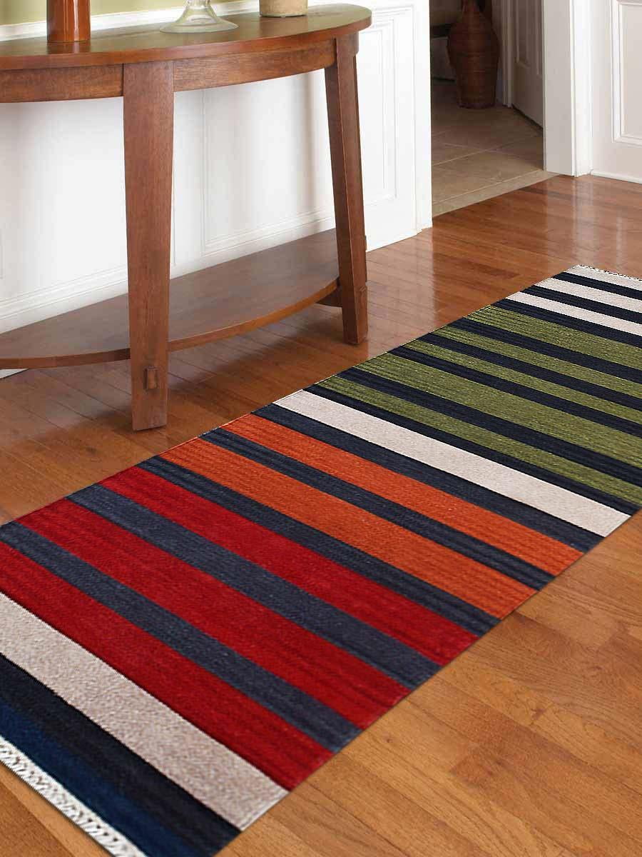 Rugsotic Carpets Hand Woven Flat Weave Kilim wool 2' 6''x10' Runner