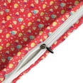 thumbnail image 4 of 3 Pcs Soft Bedding Set, Includes 1 Duvet Cover with Zipper And 2 Pillow Shams,Red Floral Full(79"×90"), 4 of 8