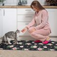 thumbnail image 3 of Pioneer Flower Floral Print Pattern Kitchen Rugs Sets Of 2, Anti Fatigue Non Slip Washable Floor Mats for Kitchen Sink Laundry, 17X30 Inch + 17X47 Inch, 3 of 6