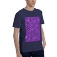 thumbnail image 2 of Bingfone Purple Glitter Men'S Loose Fit Short-Sleeve Pocket T-Shirt, 2 of 7