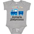 thumbnail image 3 of Inktastic Apraxia Awareness Ribbon Train Boys or Girls Baby Bodysuit, 3 of 5