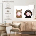 thumbnail image 5 of Elephant Stock Two Bubble Gum Pets Wall Art - Horizontal Canvas Wall Art - Hallway Wall Decor - Humor Canvas - White And Beige Decor - 30" x 20", 5 of 8