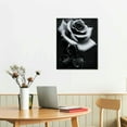 thumbnail image 3 of ARISTURING Vintage Rose Canvas Wall Art, Retro Black And White Rose Flower Painting Picture Print, Modern Rustic Floral Artwork Wall Decor Poster for Living Room Bedroom Bathroom Farmhouse "16X20", 3 of 5