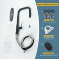 thumbnail image 2 of WOWOW Single Handle Pull Down Sprayer Kitchen Faucet in Matte Black with Deck Plate, 2 of 5