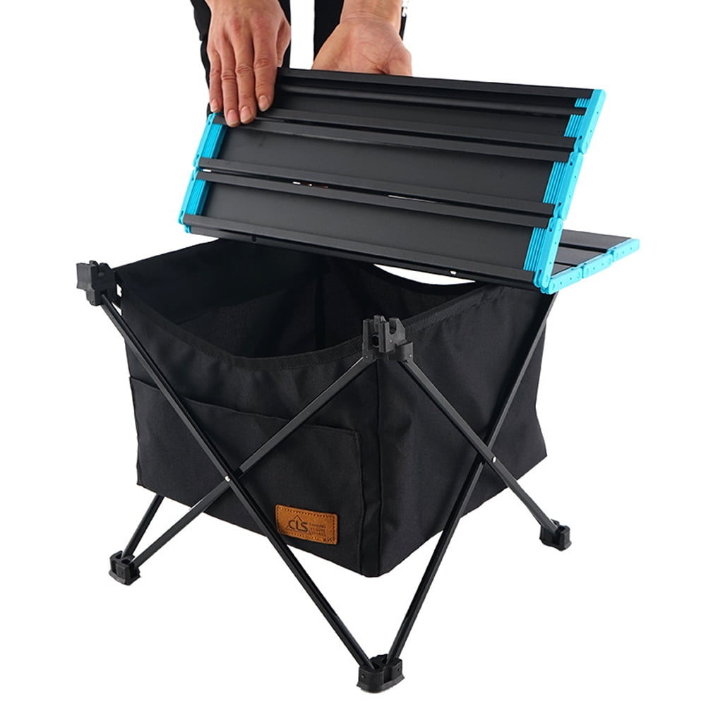 Portable Camping Table Folding Table Aluminum Table With Storage Bag Carry Bag For Picnic Hiking Camping Cooking And Outdoor Walmart Com