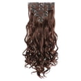 thumbnail image 2 of 7-Piece Set Matte Clip Wig Curly Hair Big Wave Wig Piece, Pullover Toupee, 2 of 4