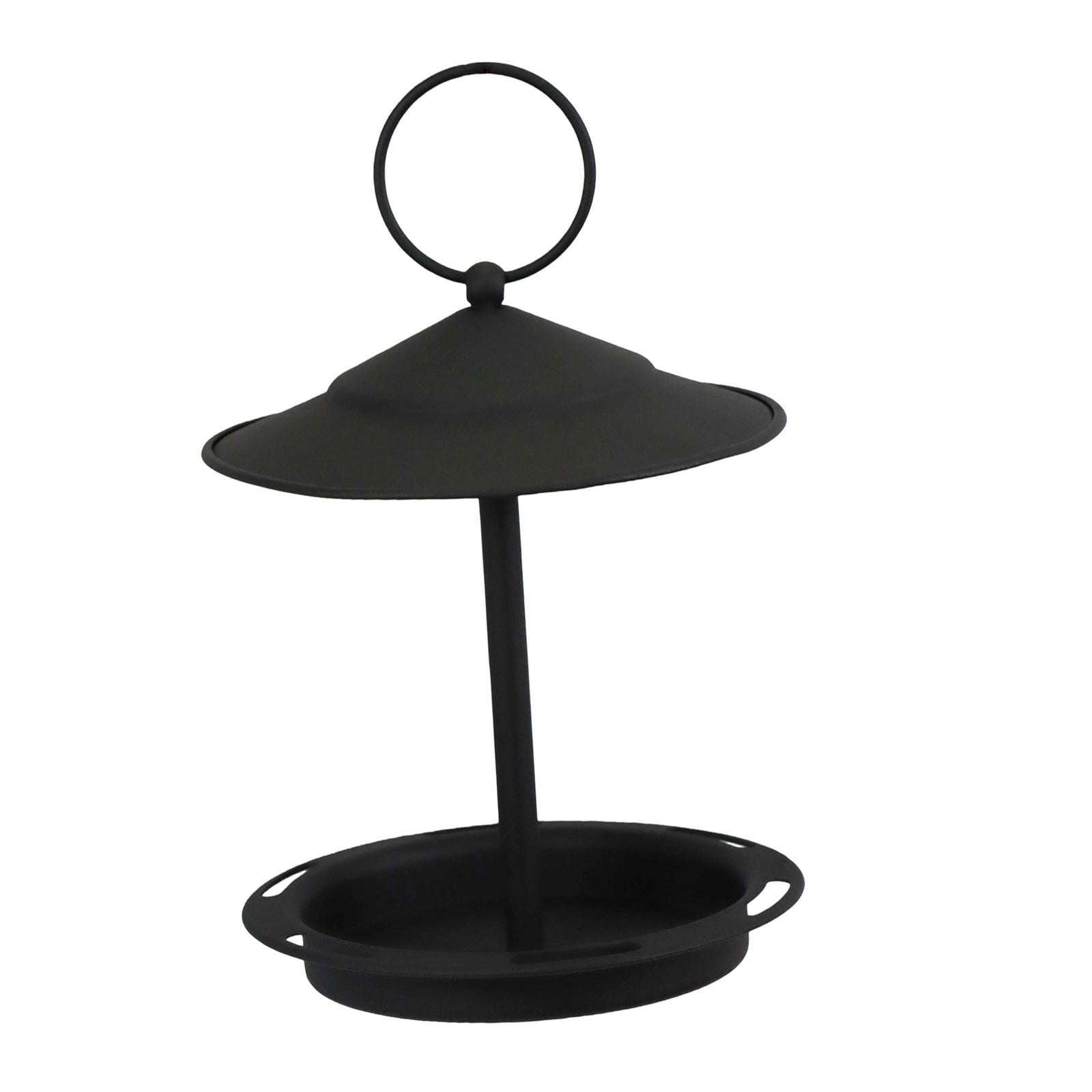 Bvdfgk Hanging Bird Bath Feeding Bowl Sturdy Platform Metal Bird Feeder Yard Parrot