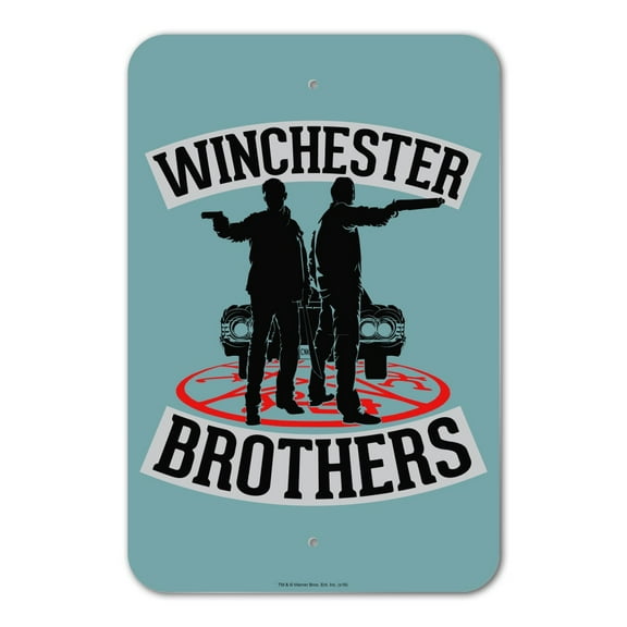 Supernatural Winchester Brothers Home Business Office Sign