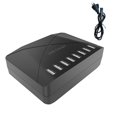 thumbnail image 1 of Gray Cargador USB, 8 puertos de carga rápida USB multipuerto de la estación de carga 5a 2.4a, 1 of 4