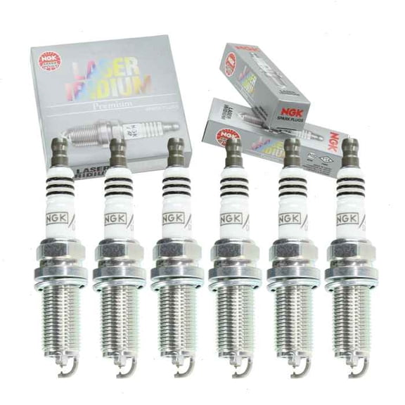 6 pc NGK Laser Iridium Spark Plugs compatible with Lexus GS450h 3.5L V6 2007-2011