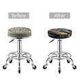 thumbnail image 5 of Lsque Astronaut Starry Night Pattern Round Bar chair cushion covers Velvet Fabric Premium Comfort Protects from Scratches and Stains for 14-17 Inch Chair-12 inch, 5 of 7