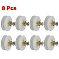 thumbnail image 1 of 8 Pcs Rouleaux de Porte de Douche de Remplacement / Coureurs / Roues Rainurées Diamètre 22.5mm, 1 of 9