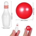 thumbnail image 2 of BEADCEST Mini Bowling Game Simulation Assorted Color PP Material 1 Set Pcs For Indoor, 2 of 8