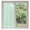 Green, variant on Sky Blue Window Privacy Film, Coastal Blue Color Solid Background Rustic Farmhouse Frosted Glass Window Clings Static Cling UV Heat Blocking Reusable Door Sticker for Bathroom 19.6 x 39.3 Inch