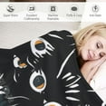 thumbnail image 3 of BCIIG Black Cat Blanket Cute Cartoon Cats Silhouettes Animal Throw Blankets Gifts for Kids Adults Lightweight Soft Fleece Cozy for Sofa Couch Bed Room Travel Valentines Day Decor   40x50in, 3 of 6