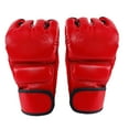 Powkky Adult Boxing Gloves Half Finger Open Palm Gloves for Kickboxing