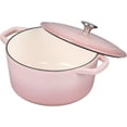 thumbnail image 5 of Enameled Cast Iron Dutch Oven Pot with Lid, for Bread Baking, Round Bread Oven- include Sourdough Bread Baking Supplies Set, 6QT, Pink, 5 of 7