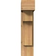 thumbnail image 2 of Ekena Millwork 7 1/2"W x 20"D x 32"H Westlake Block Smooth Bracket w/ Offset Brace, Western Red Cedar, 2 of 25