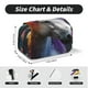 thumbnail image 5 of Disketp Colorful Haired White Horse Estuche de Lápices de Doble Capa con Tapa Abatible y Cremallera, Organizador Escolar para Adolescentes y Adultos, 5 of 7