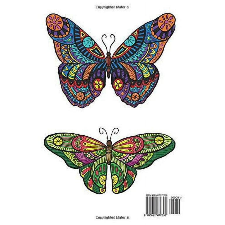 Beautiful Birds Butterflies Flowers Color Your Own Bookmarks Anti Stress  Art Therapy Adult Coloring Uncoated Finish for Any Coloring Media Front and