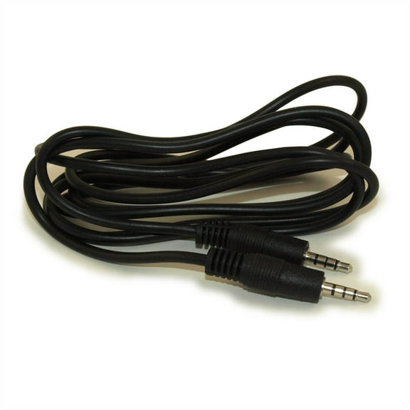 6ft 3.5mm 4 Conductor TRRS / 3 Band   Mic or Video Male to Male Cable