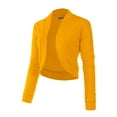 thumbnail image 2 of Doublju Women's Open Front Cardigan Long Sleeve Plus Size Office Cardigan, 2 of 4