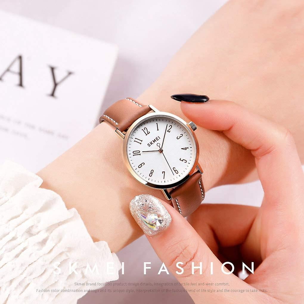 Fashion Women Wrist Watch Lady Simple Leather Quartz Watches Ultra thin Waterproof Analog Watches For Girls Student