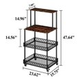 thumbnail image 2 of Alacenas para Cocina 4 Niveles, Alacenas para Cocina, Estante Organizador Mueble Apto Paras Salón y Hogar Estantes, Soporte para Horno microondas Muy práctico, 2 of 8