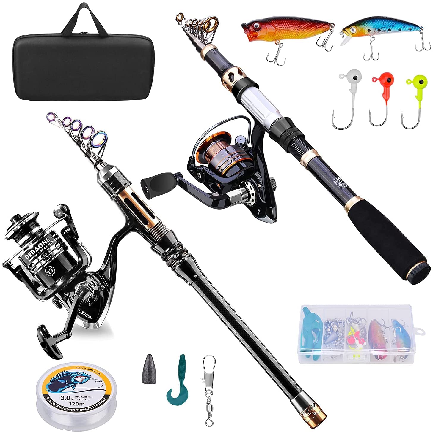 ocean fishing kit and pole