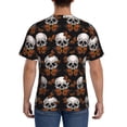 thumbnail image 2 of Naloa Butterfly Skull Men's T-Shirt Sport T-shirt Men's Basic Tee Casual Men's Shirt, Round Neck, Short Sleeves - Small, 2 of 5