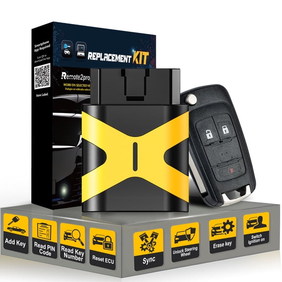 Self Programmable Car Key/Bluetooth/Paring with Smarthphone and Porgrammable Keyless Entry Replacement for GMC/Chevy with FCC: OHT01060512