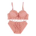 thumbnail image 1 of Back Closure Panty Set Día de San Valentín Push Up acolchado Rosa 70B Hugo sujetador push up de encaje para mujer, 1 of 8