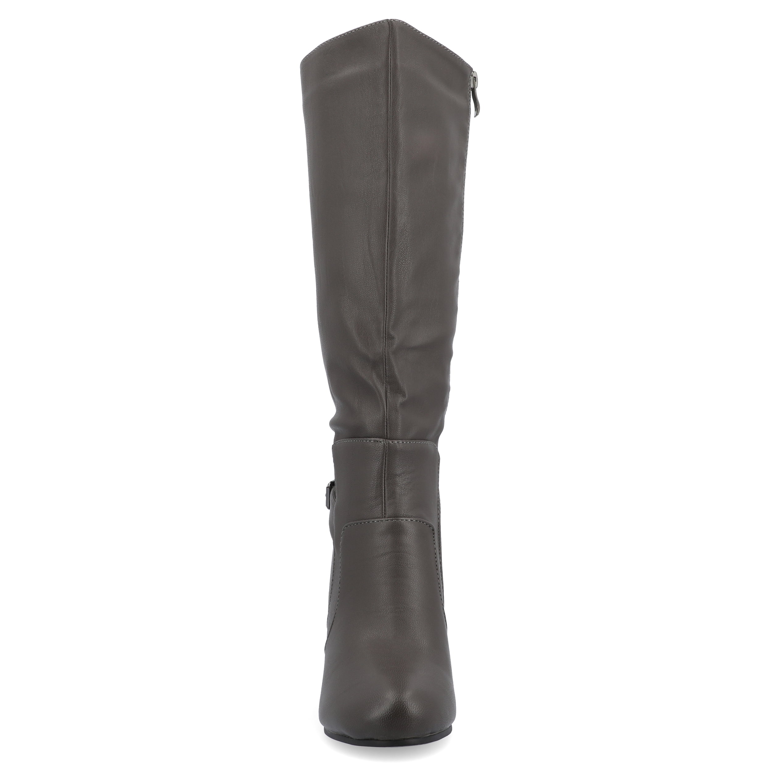 Journee Womens Carver Stacked Heel Knee High Boots