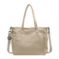 thumbnail image 1 of Stylish Corduroy Shopper Bag Casual Tote Shopping Bags Handbag for Work School and Travel Green, 1 of 4