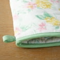 thumbnail image 5 of Martha Stewart Amber Floral Oven Mitt & Pot Holder Set 2-Pack, Pink/Yellow, OM: 7"x13" & PH: 7"x10", 5 of 14