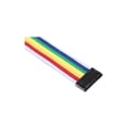thumbnail image 2 of Cinturón unisex uxcell de lona con Hebilla Deslizante de Metal Arcoiris una talla, 2 of 5
