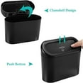 thumbnail image 5 of Hanging Car Trash Can Car Flip Top Trash Can Interior Trash Storage ABS Trash Can with Lid Trash Bin Can for Car Office Home, 5 of 10